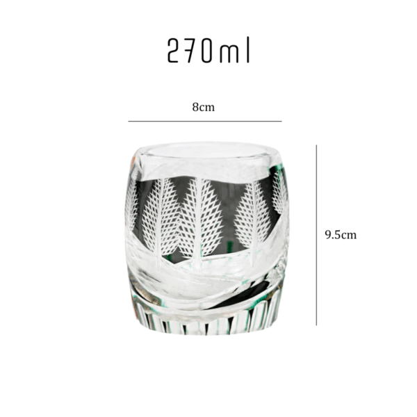 mikazi Winter Forest Edo Kiriko Whiskey Glass – Japanese Crystal Tumbler - Image 7