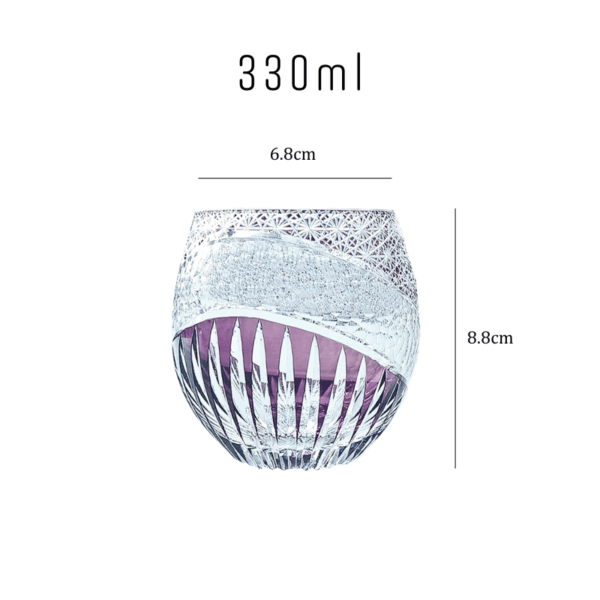 mikazi Iolite Cut Crystal Glass – Japanese Edo Kiriko Inspired Tumbler - Image 8
