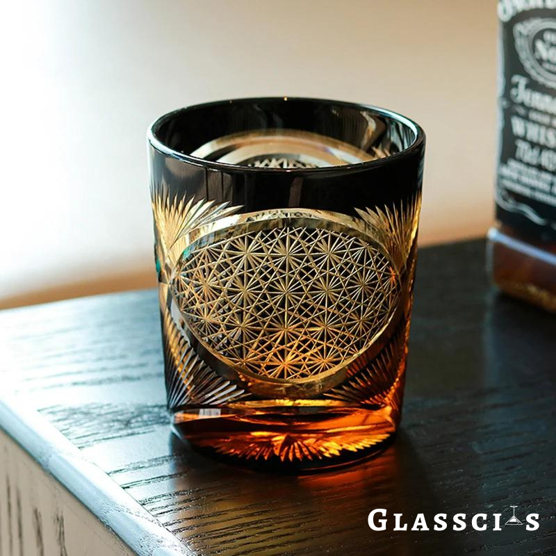 mikazi Fairy Eyes Cut Crystal Whiskey Glass – Japanese Edo Kiriko Inspired Tumbler