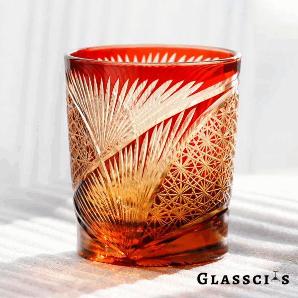 mikazi Fairy Eyes Cut Crystal Whiskey Glass – Japanese Edo Kiriko Inspired Tumbler - Image 6