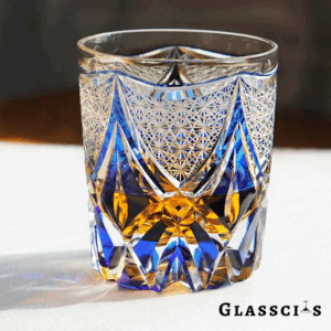 mikazi Spear Cut Crystal Whiskey Glass – Japanese-Inspired Tumbler