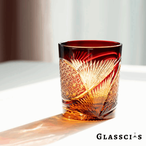 mikazi Fairy Eyes Cut Crystal Whiskey Glass – Japanese Edo Kiriko Inspired Tumbler - Image 7
