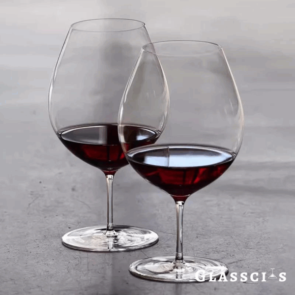 mikazi CAVA Short Crystal Wine Glass – Set of 2 Modern Stemless Glasses - Image 2