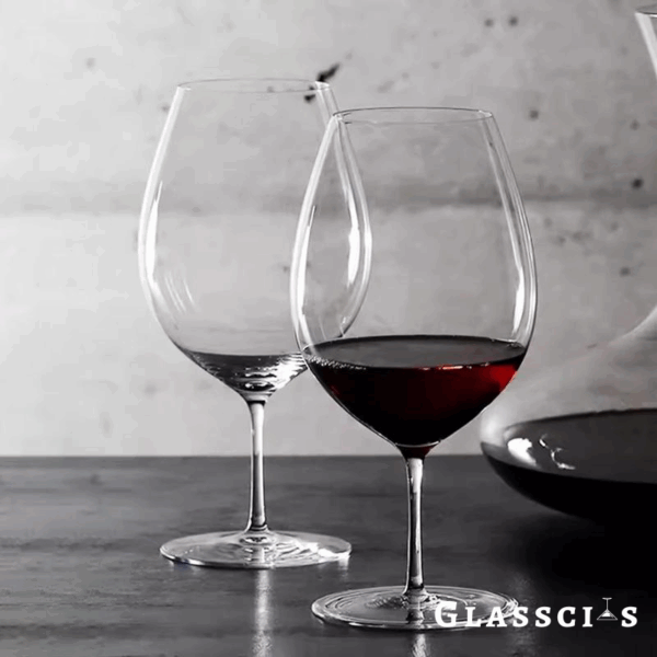 mikazi CAVA Short Crystal Wine Glass – Set of 2 Modern Stemless Glasses - Image 3