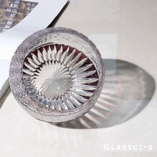 mikazi Iolite Cut Crystal Glass – Japanese Edo Kiriko Inspired Tumbler - Image 5