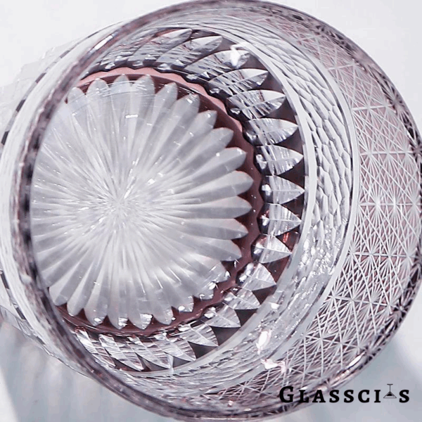 mikazi Amethyst Cut Crystal Glass – Japanese Edo Kiriko Inspired Tumbler - Image 5