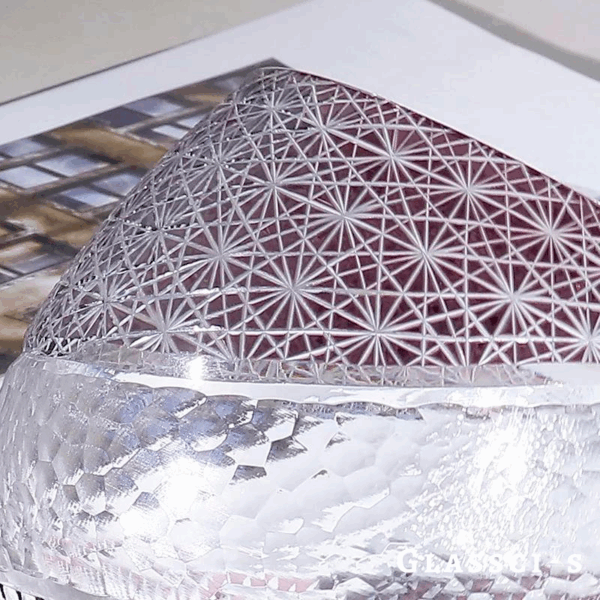 mikazi Iolite Cut Crystal Glass – Japanese Edo Kiriko Inspired Tumbler - Image 6