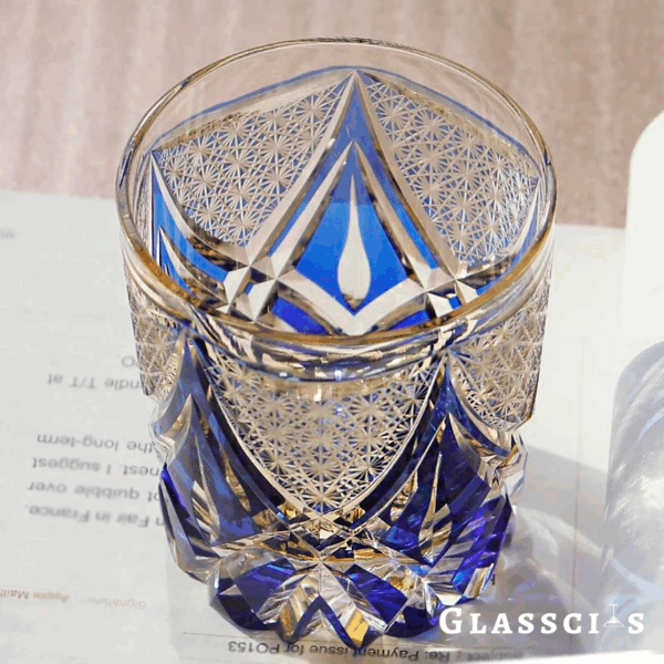 mikazi Spear Cut Crystal Whiskey Glass – Japanese-Inspired Tumbler - Image 7