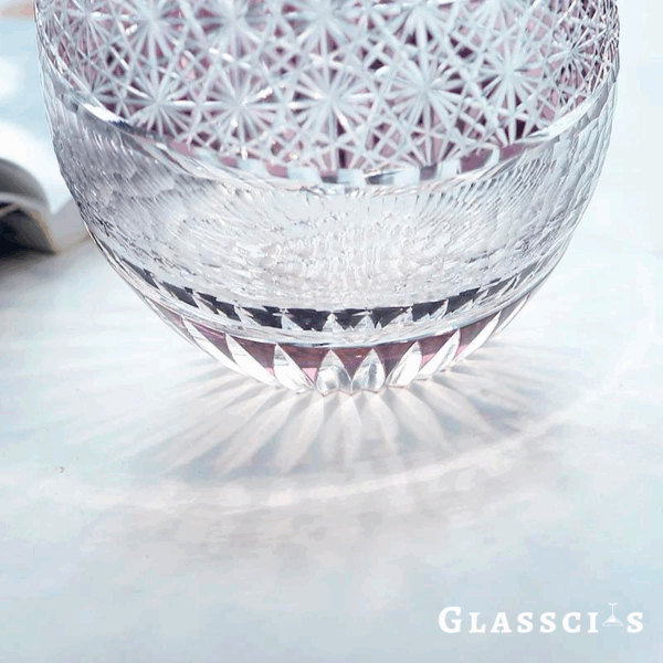 mikazi Iolite Cut Crystal Glass – Japanese Edo Kiriko Inspired Tumbler - Image 7