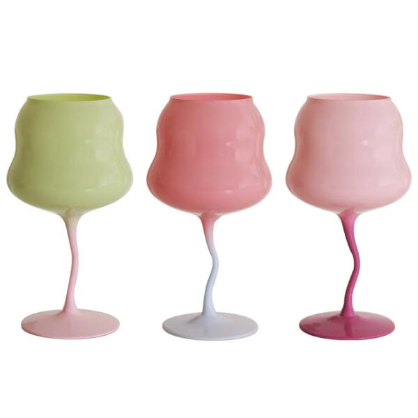 mikazi Creamy Macaron Wine Glass – Pastel-Colored Elegant Goblet - Image 10