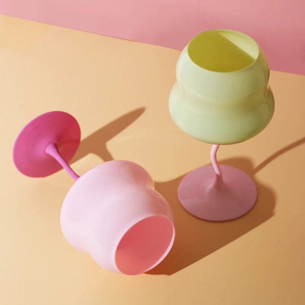 mikazi Creamy Macaron Wine Glass – Pastel-Colored Elegant Goblet - Image 4
