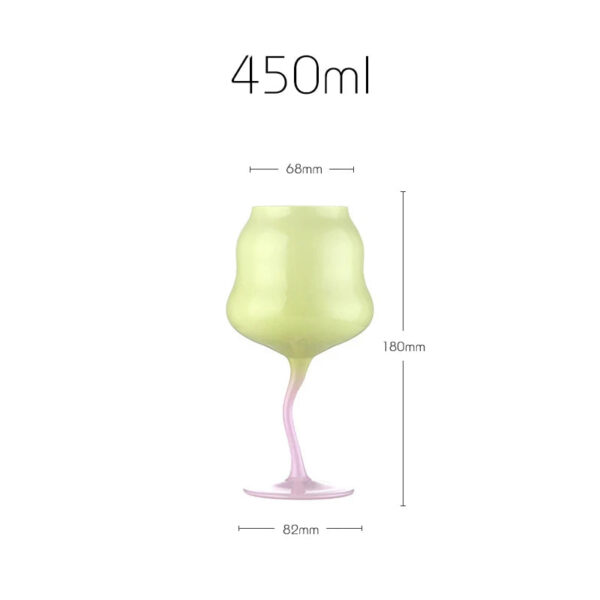 mikazi Creamy Macaron Wine Glass – Pastel-Colored Elegant Goblet - Image 12