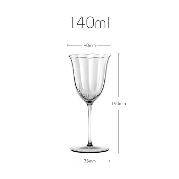 mikazi Vintage Floral Wine Glasses – Set of 2 Elegant Etched Goblets - Image 7