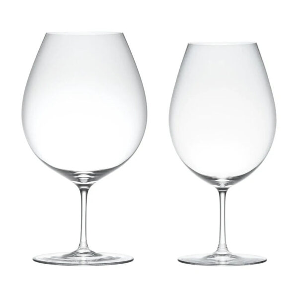 mikazi CAVA Short Crystal Wine Glass – Set of 2 Modern Stemless Glasses - Image 6