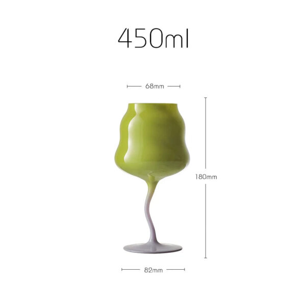 mikazi Creamy Macaron Wine Glass – Pastel-Colored Elegant Goblet - Image 14